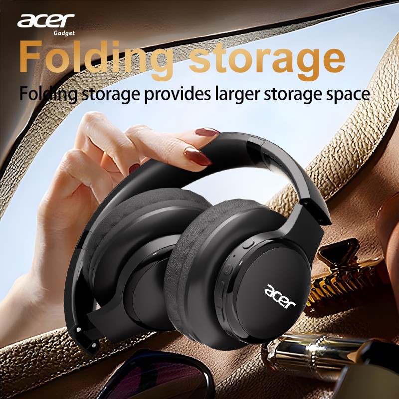 Acer Head-Mounted Wireless Headphones  Comfortable Fit with HiFi Sound Quality