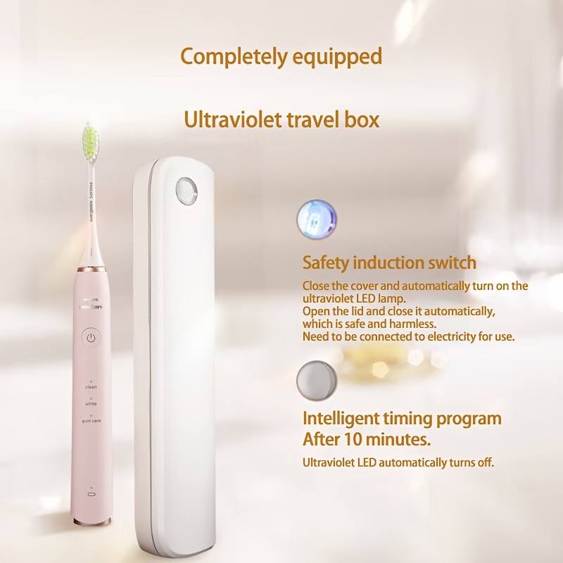 Electric Toothbrush with UV Travel Box  Smart Oral Care with Hygienic Storage