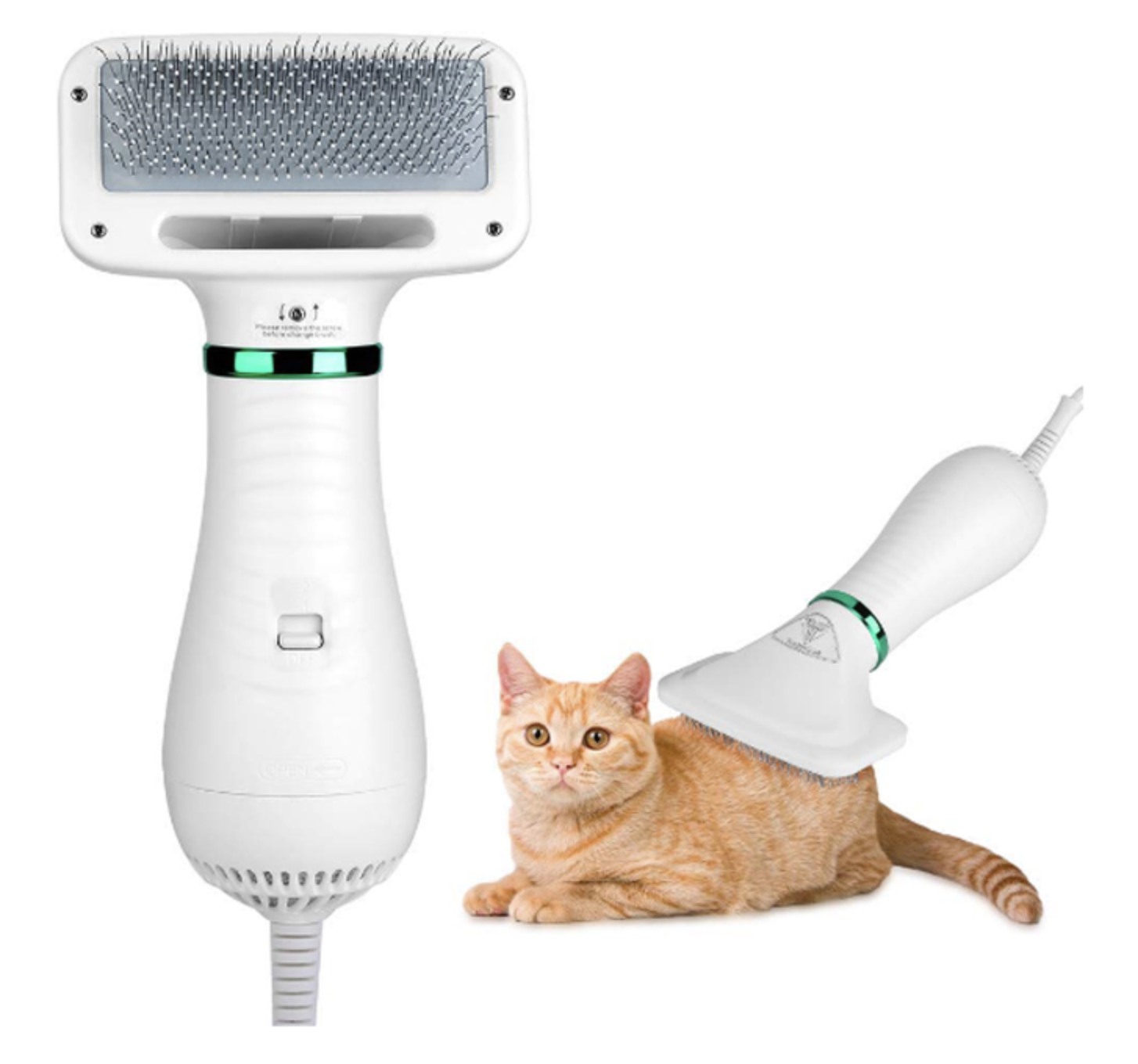 2 in 1 Pet Grooming Hair Dryer with Slicker Brush