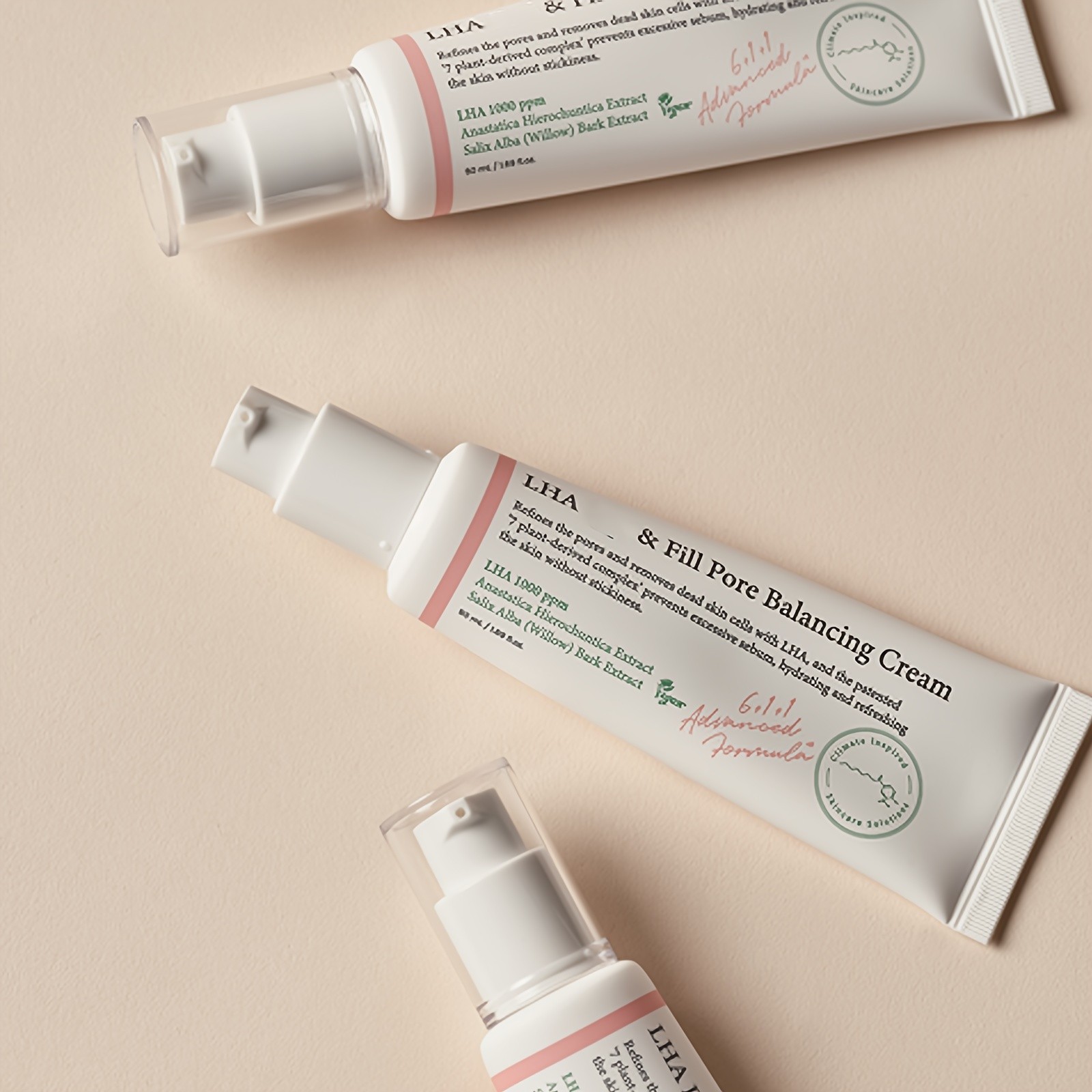 2 pcs LHA & Fill Pore Balancing Cream  Smoothing, Balancing & Pore-Refining Daily Moisturiser