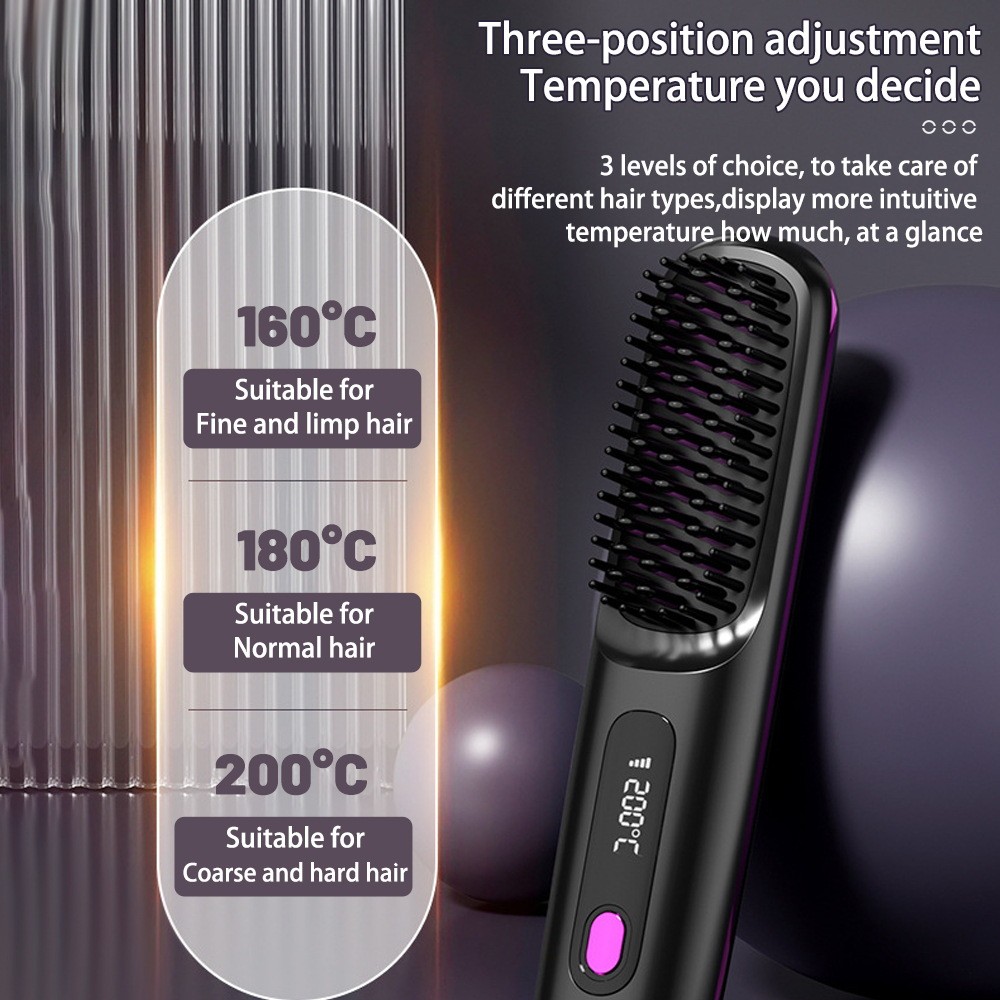 Portable Straightener Brush
