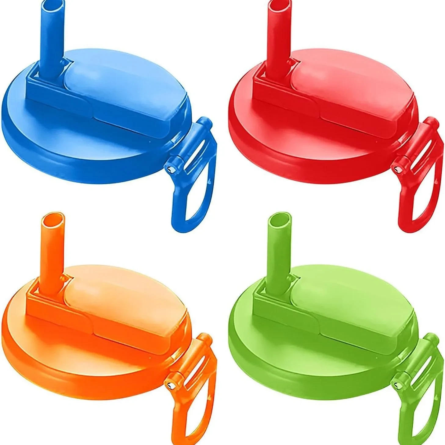 Soda Can Lids with Straw