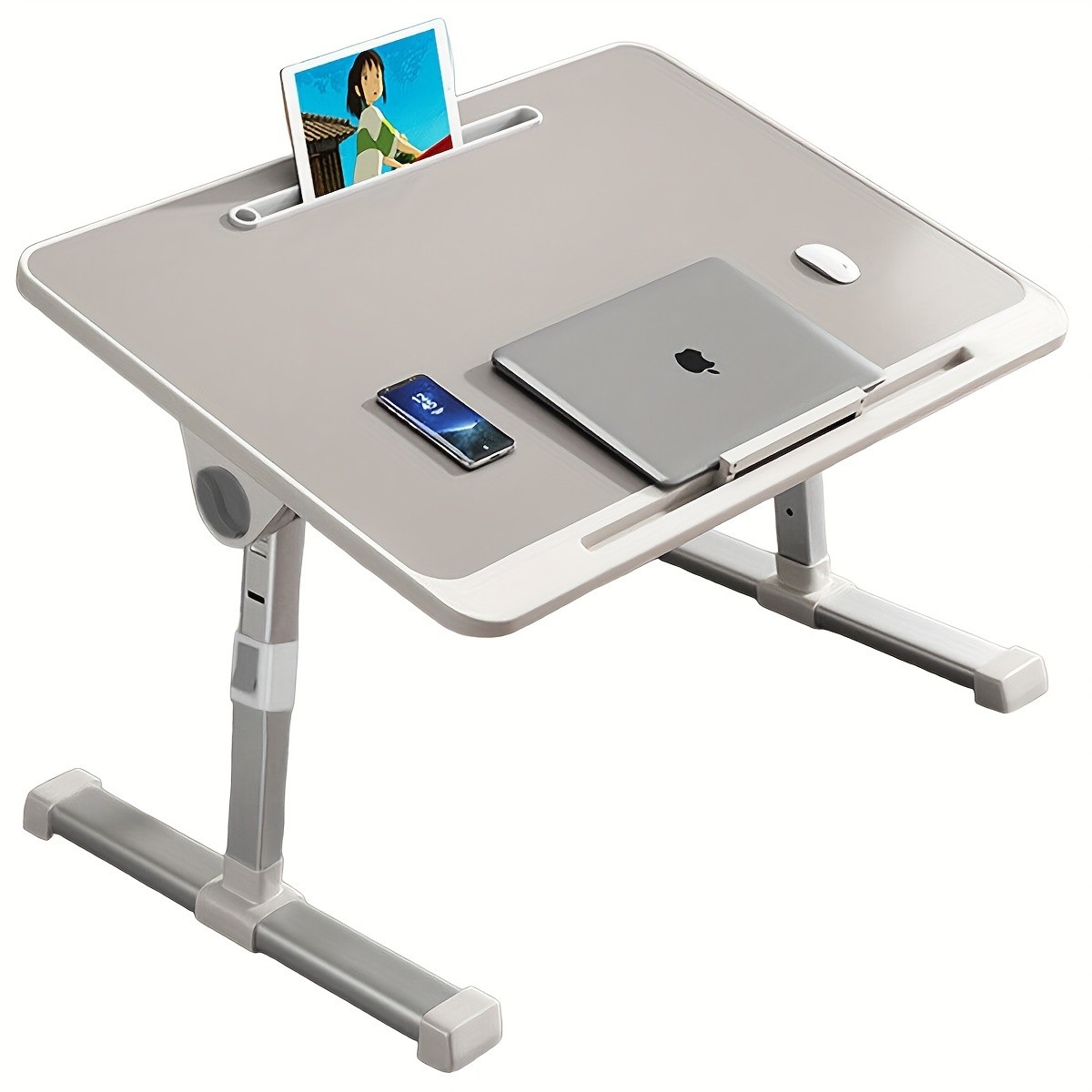 Adjustable Foldable Laptop Bed Table 60x40cm