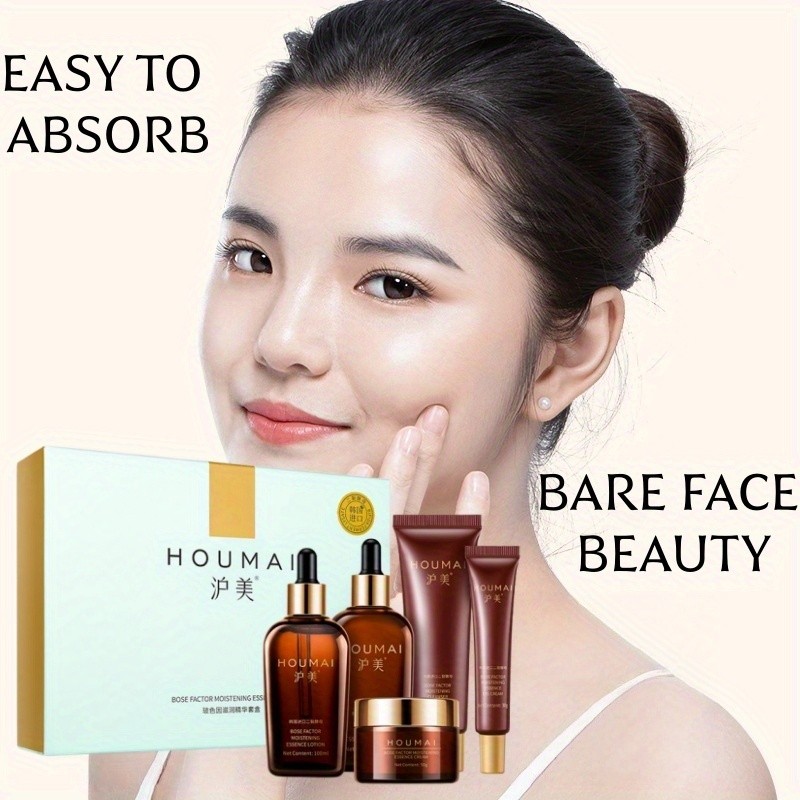 HOUMAI Facial Skincare Set  Complete Hydration & Bare-Face Beauty Routine
