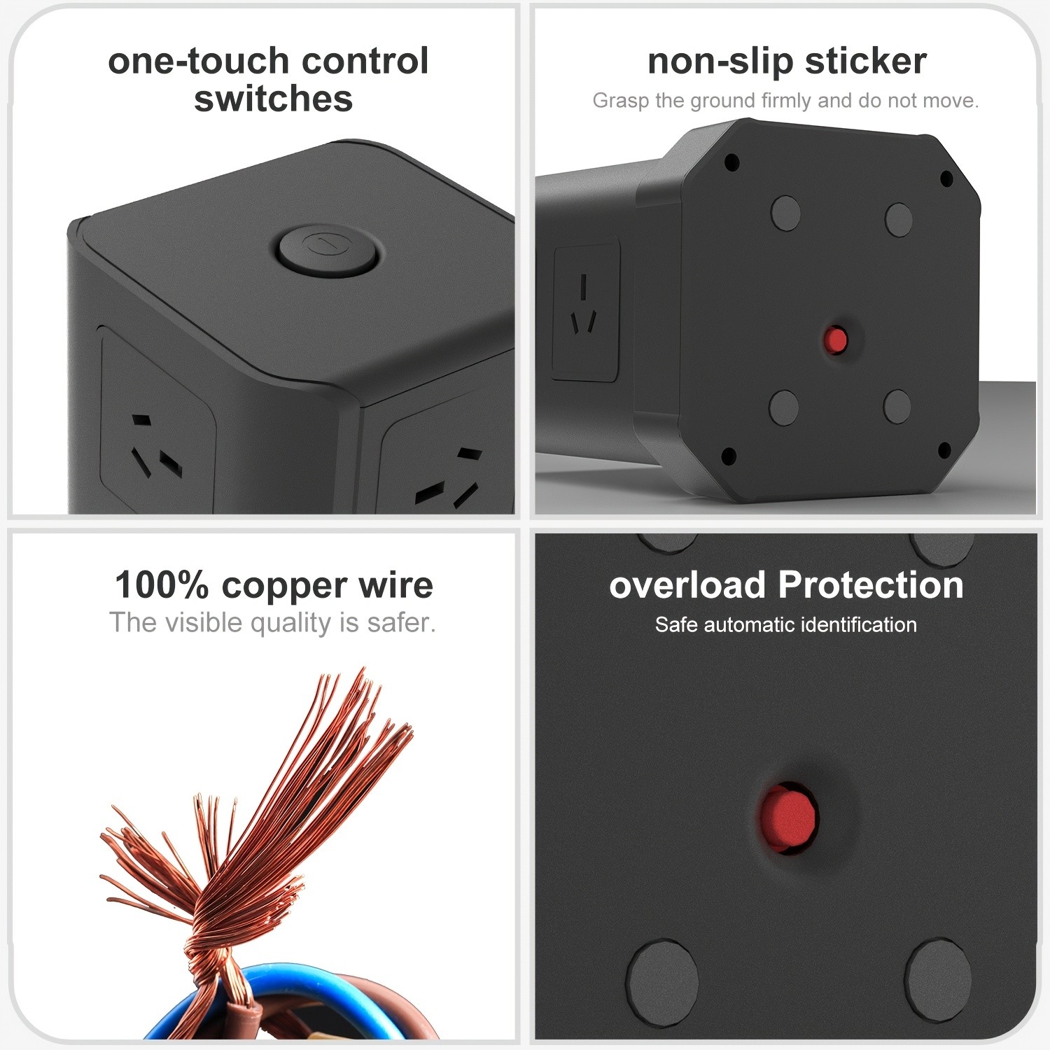 Surge Protector Power Strip Tower