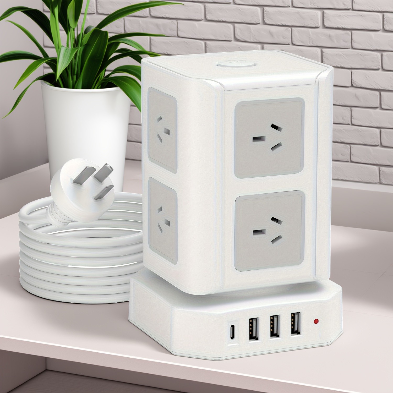 Surge Protector Power Strip Tower