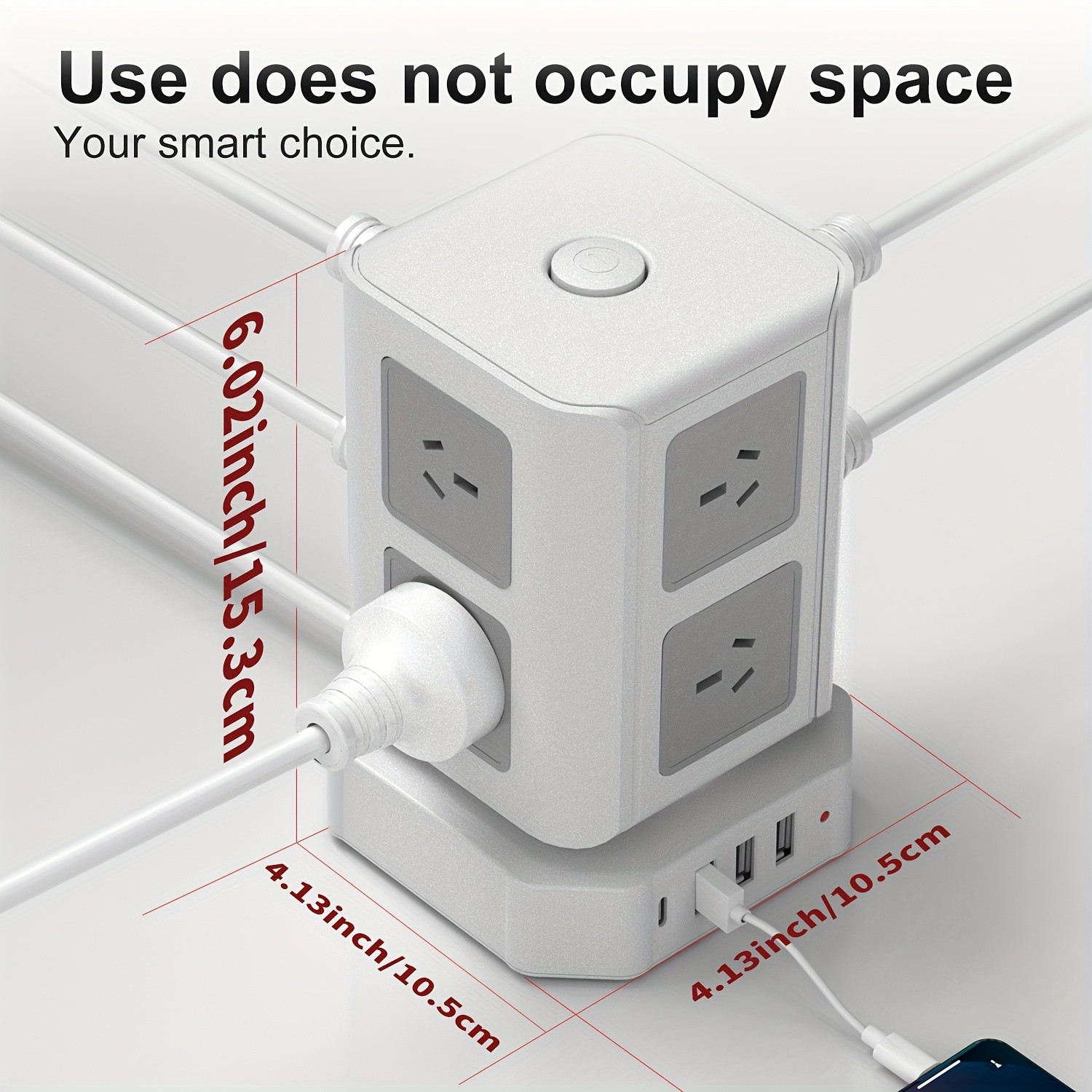 Surge Protector Power Strip Tower