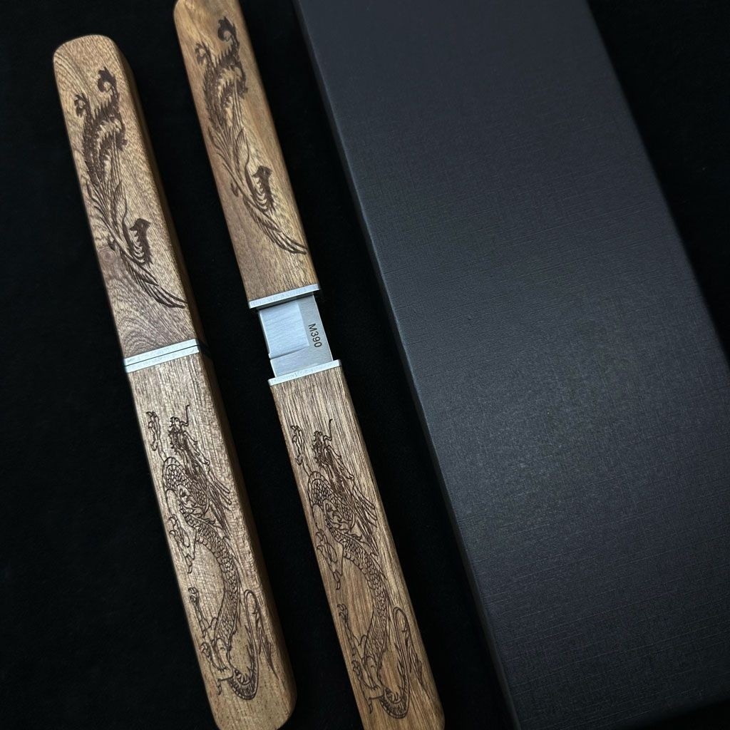 2 In 1 Dragon and Phoenix Double Blades