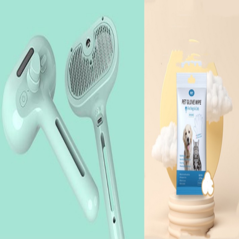 All-in-One Pet Grooming Mist Brush