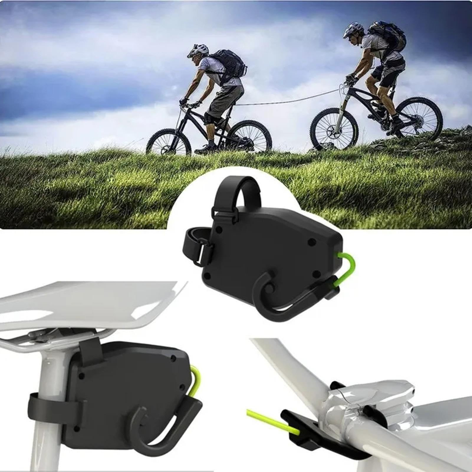 Retractable Bicycle Traction Rope