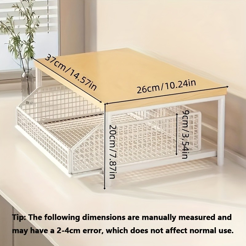 Vertical Shelf for Kitchen Microwave