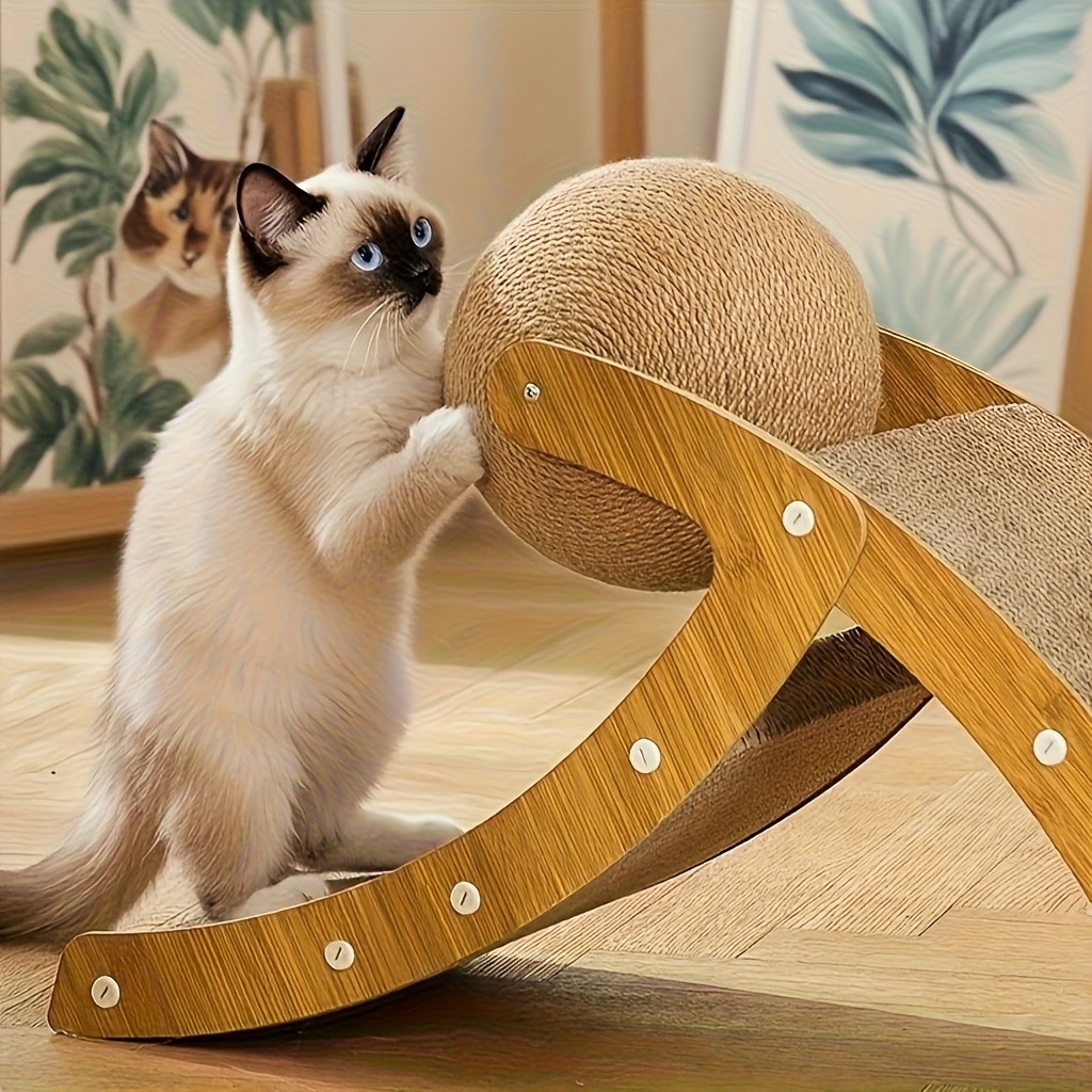 Large Cat Scratching Board with Jute Balls