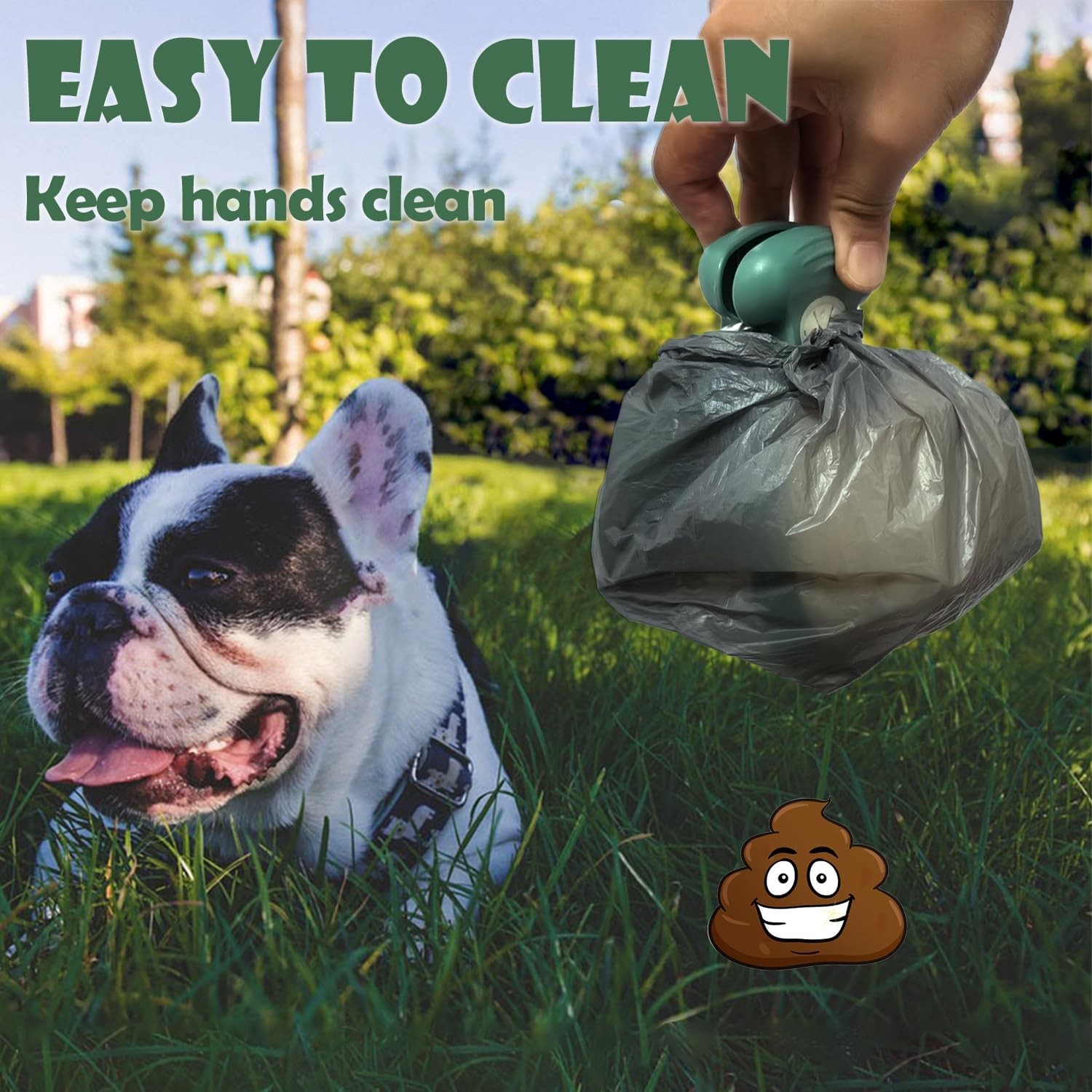 Pooper Scooper with Bag Attached