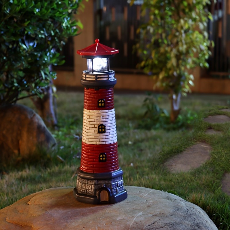 Solar Lighthouse  Illuminated Garden Beacon