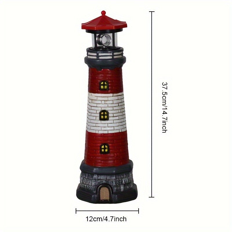 Solar Lighthouse  Illuminated Garden Beacon
