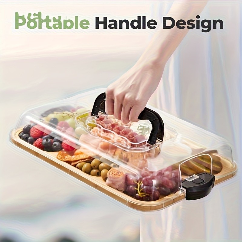 Cheese Tray with Transparent Acrylic Lid