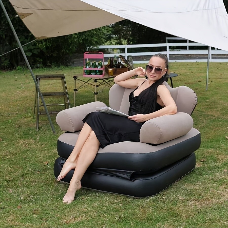 Five-in-One Inflatable Sofa Bed / Outdoor Folding Lounge Chair