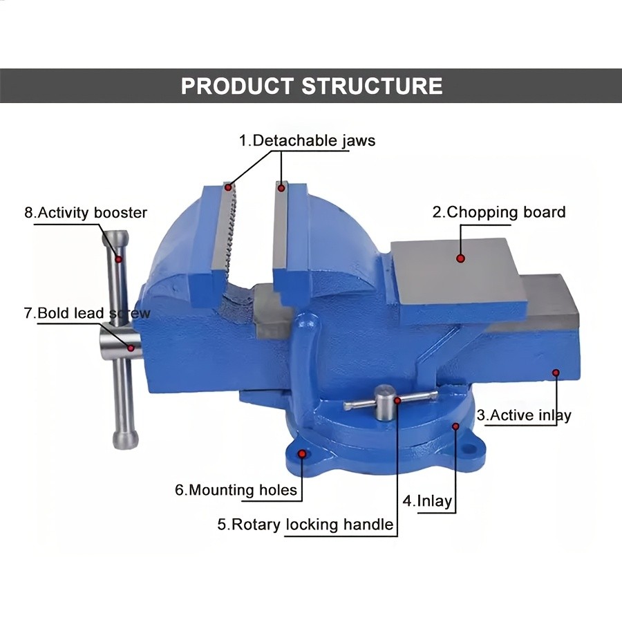 4-Inch Robust Bench Vice  Secure Grip. Reliable Control.