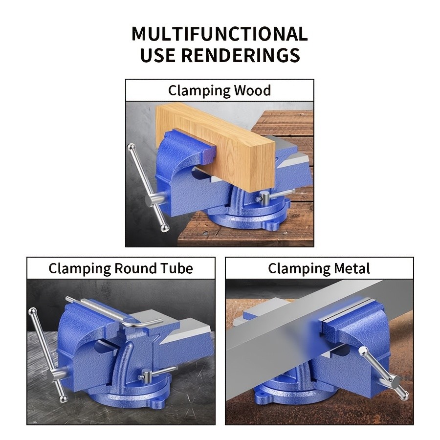4-Inch Robust Bench Vice  Secure Grip. Reliable Control.