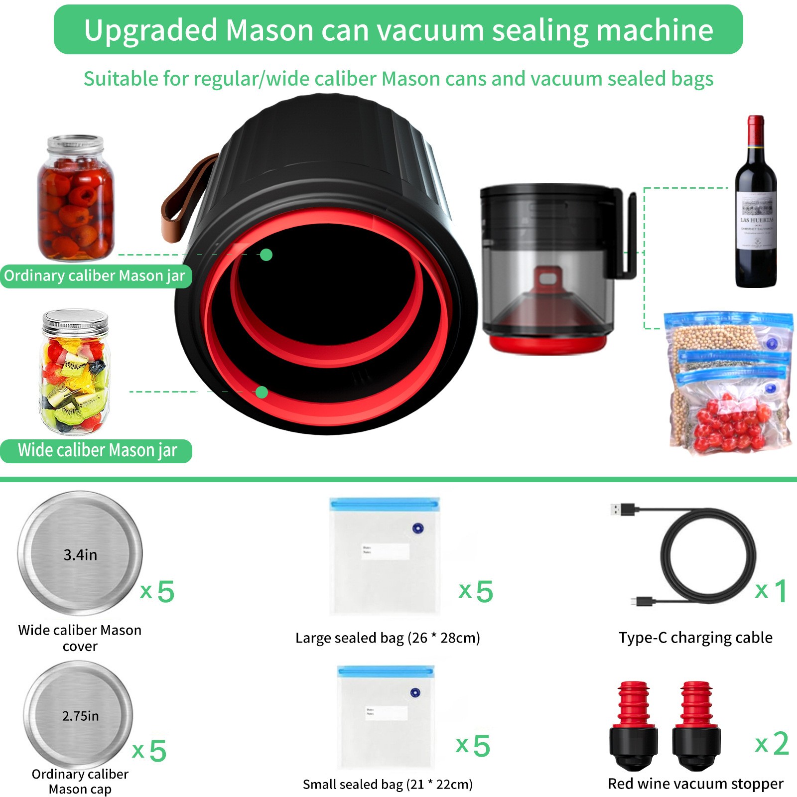 Mason Jar Vacuum Sealer
