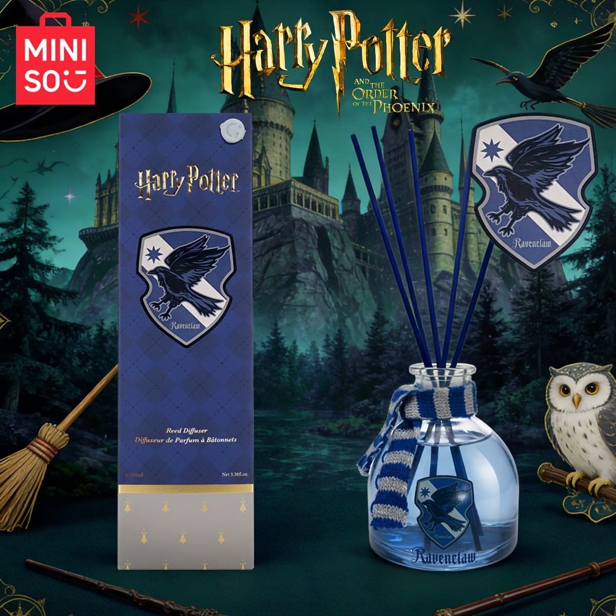 MINISO Harry Potter Ravenclaw College Reed Diffuser