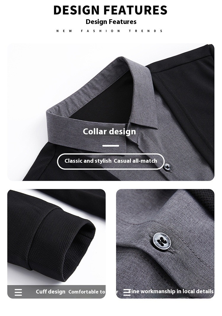 Men's Fake Two-Piece Shirt Collar Knitted Cardigan!