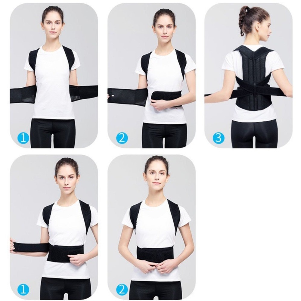 Heated Posture Corrector Back Brace  Straighten, Support, Soothe