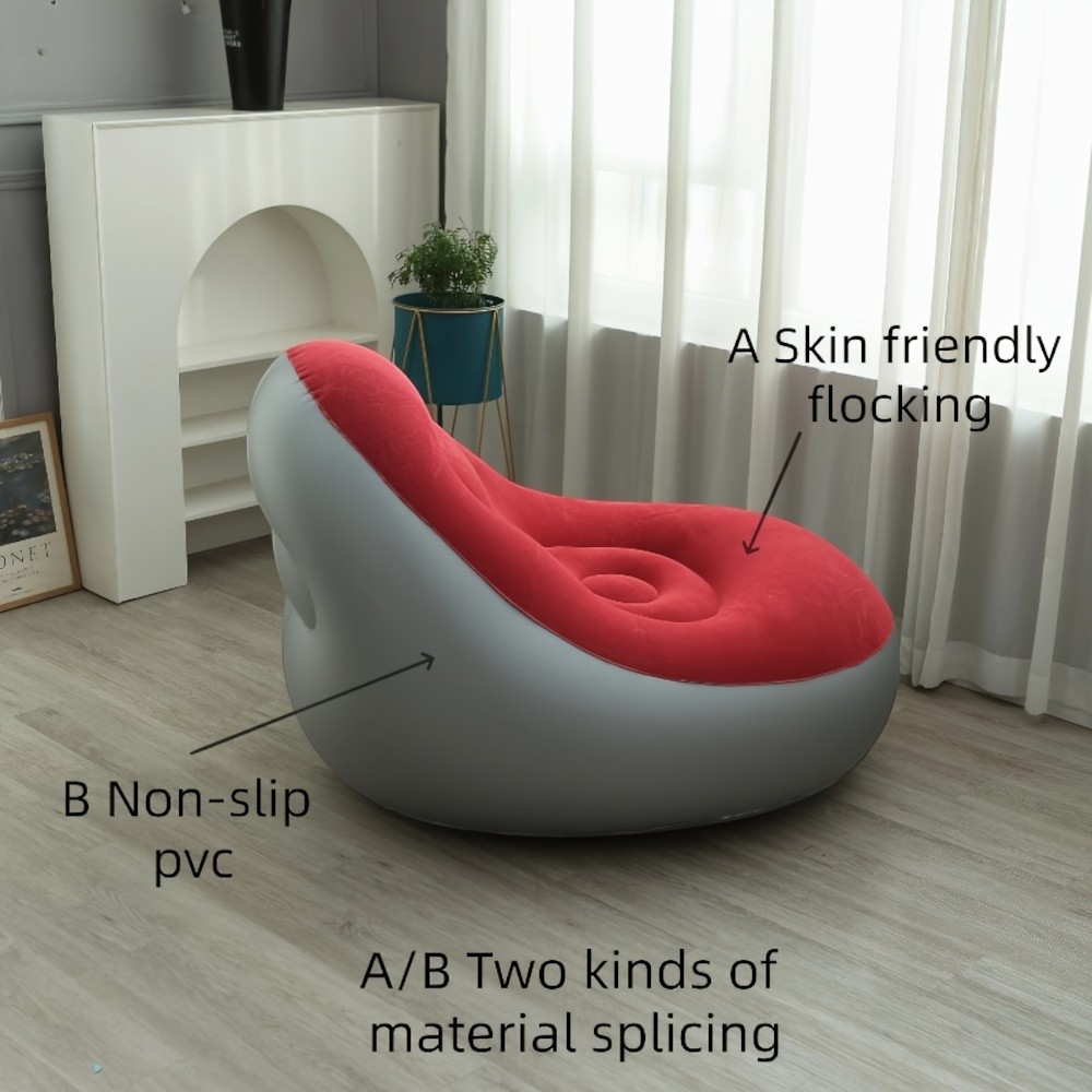 Inflatable Leisure Sofa Chair With Footstool