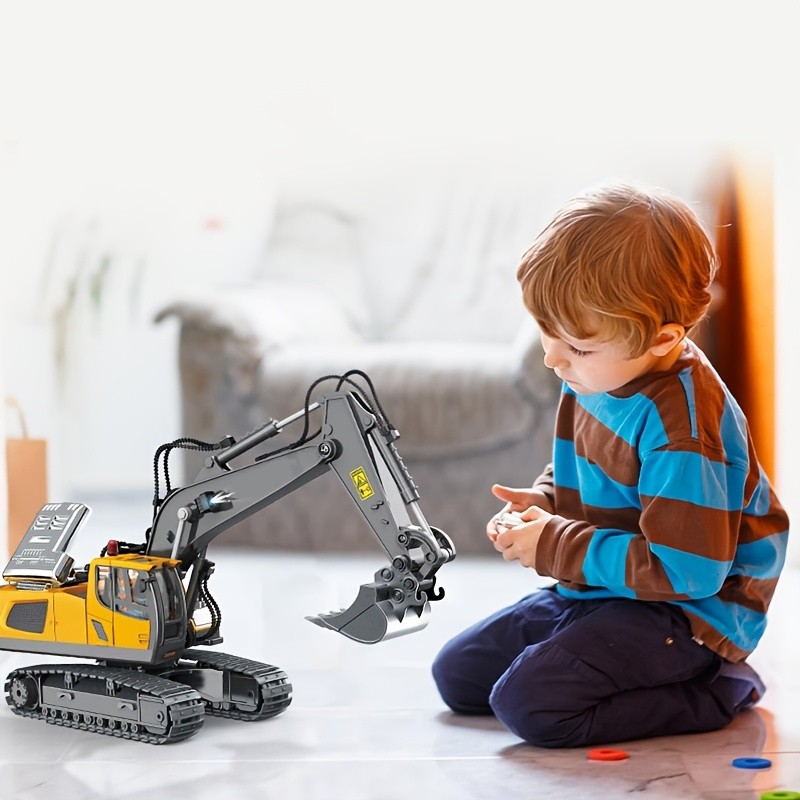 Gift Toy Car Featuring a 2.4G Remote Control Excavator