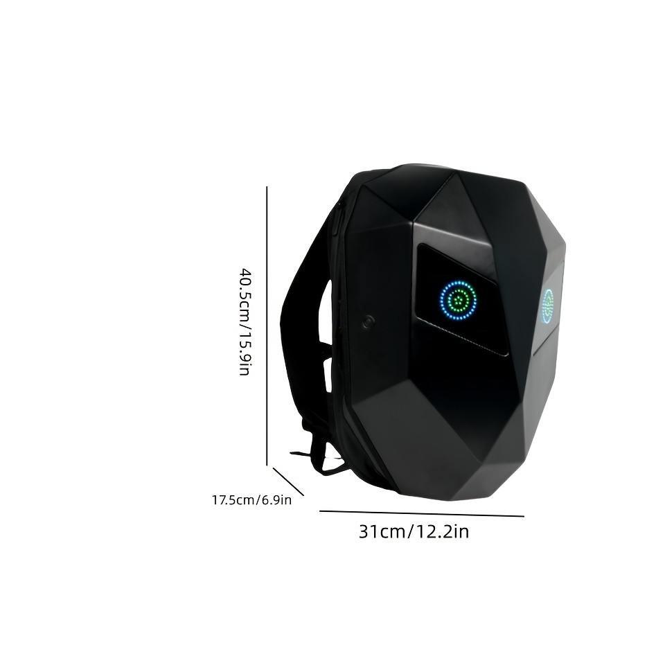 LED Mens Backpack with Display Carry Bold, Be Seen Anywhere