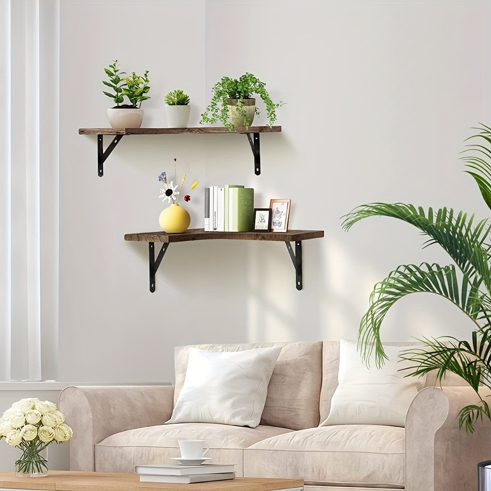 Set Of 3 Corner Floating Shelves