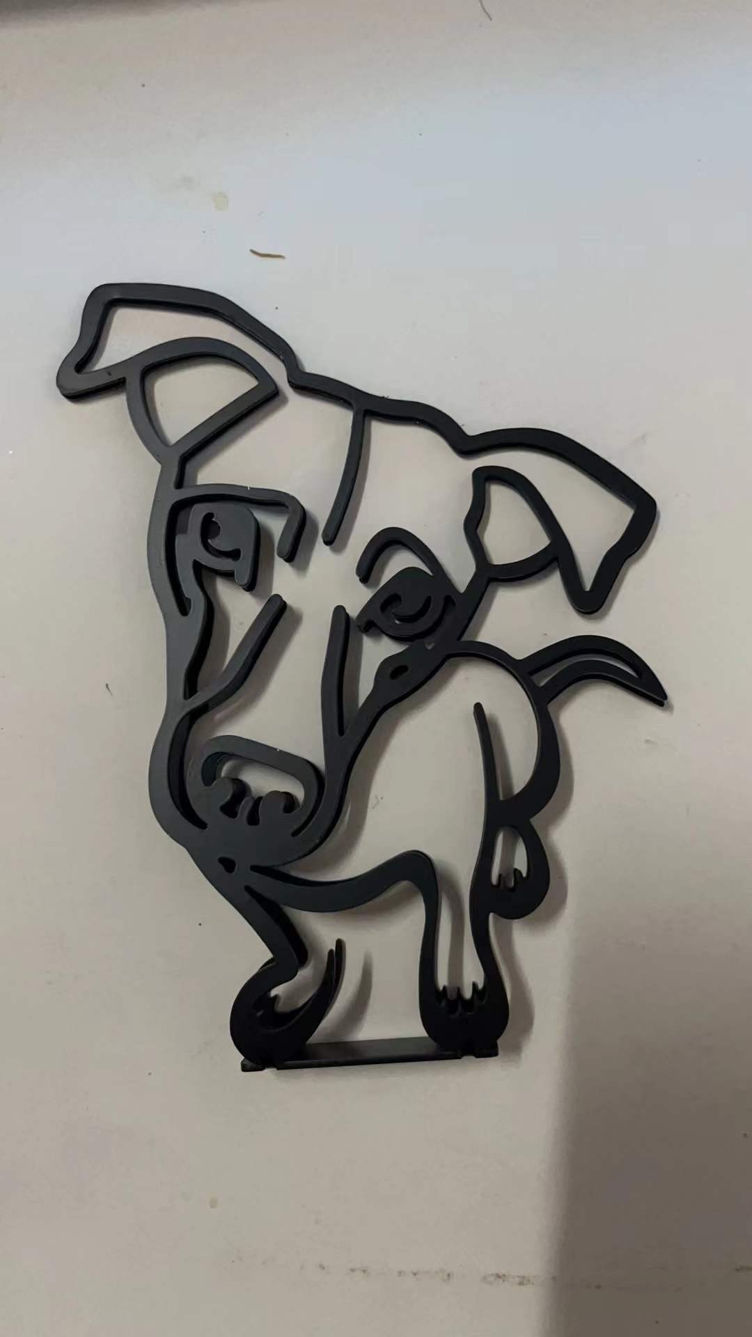 Dog Breed  Line Art Sculpture