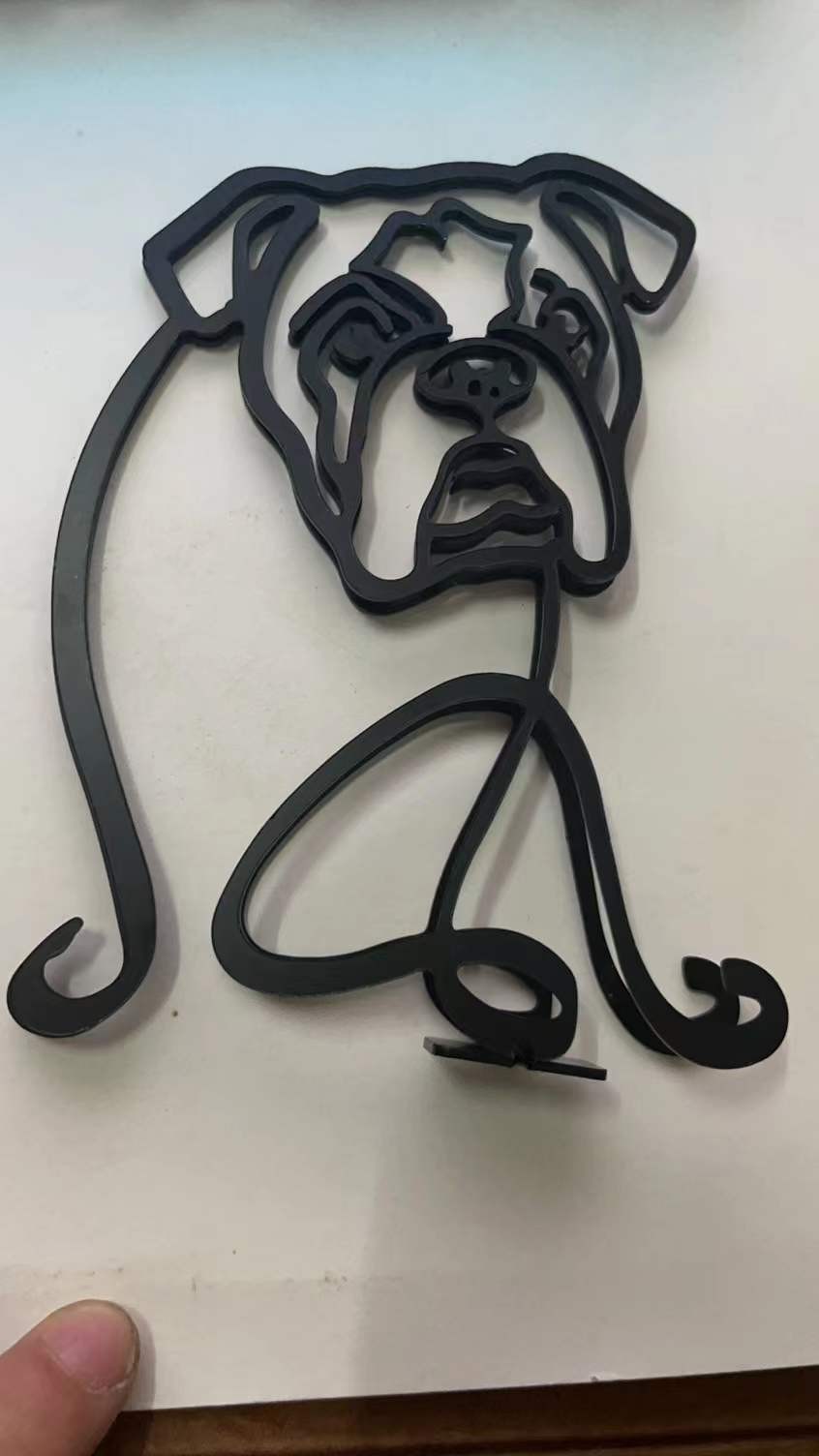 Dog Breed  Line Art Sculpture