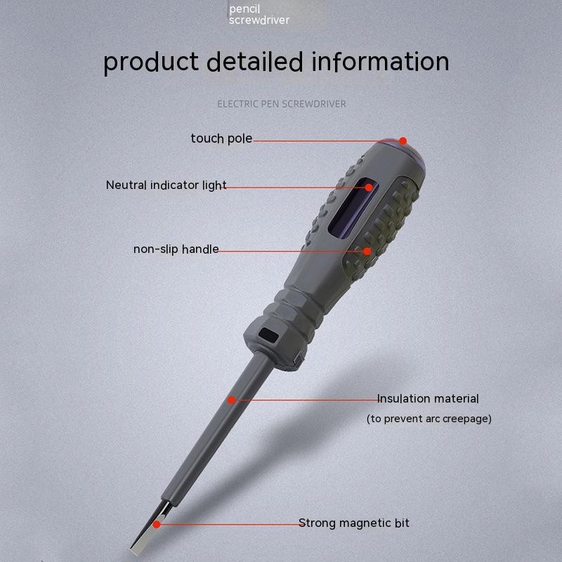 2-in-1 Screwdriver Electricity Detector
