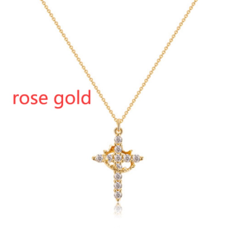 Crown Cross Necklace
