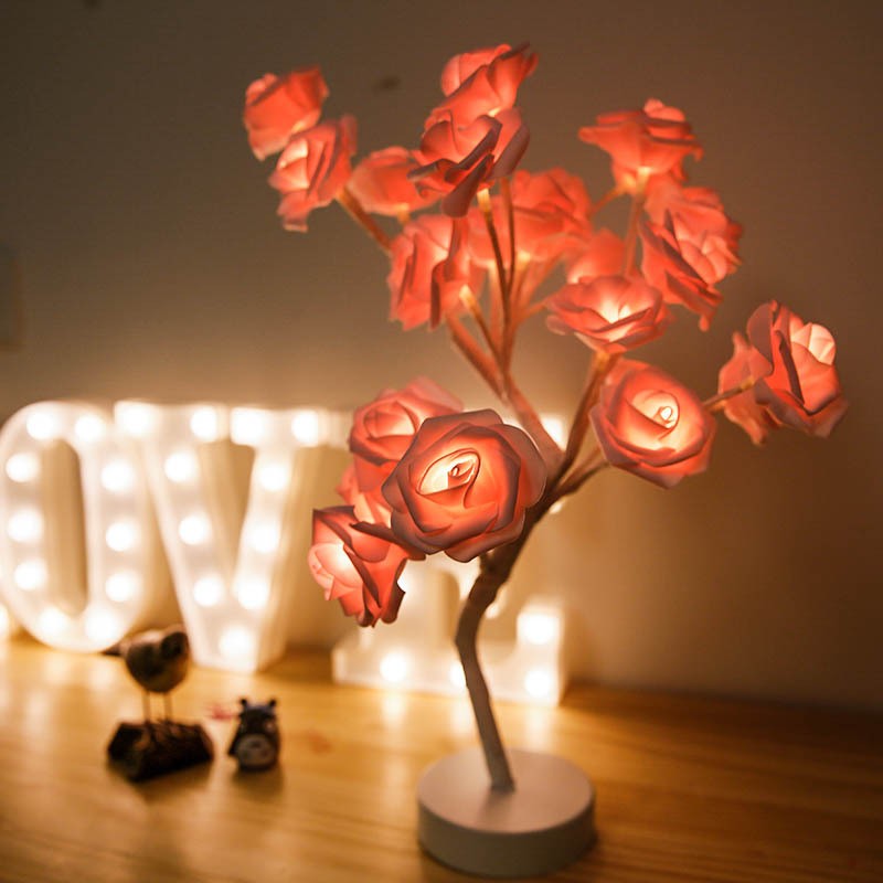 Forever Rose Tree Lamp - Light up Love