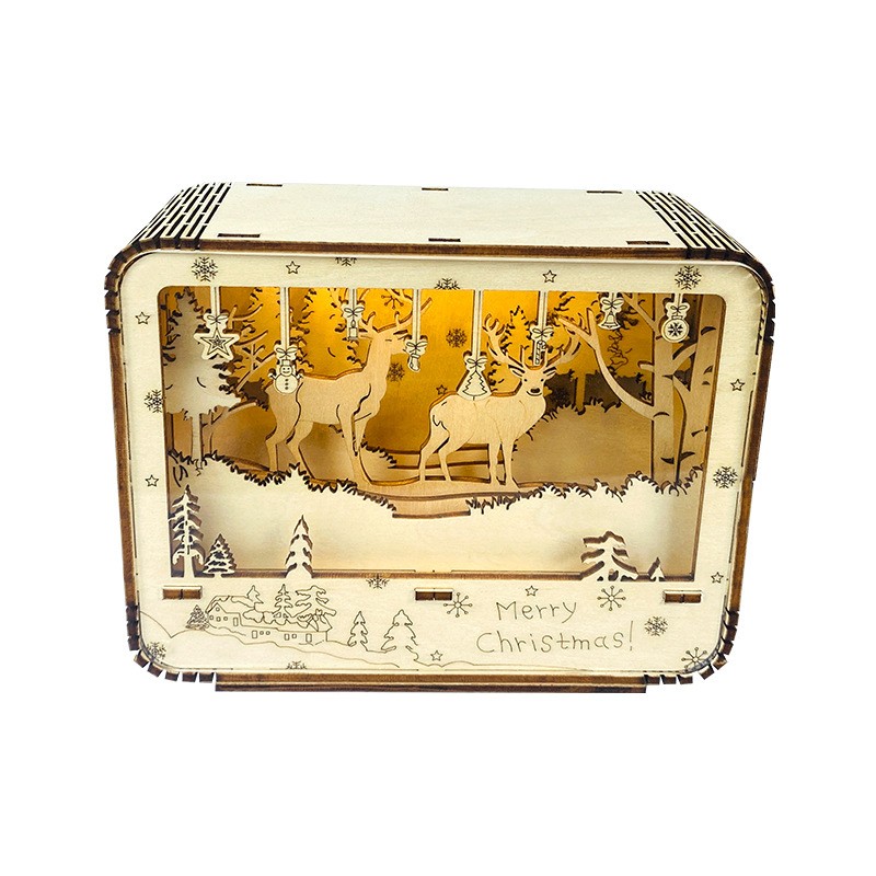 3D Wooden Puzzle Night Light