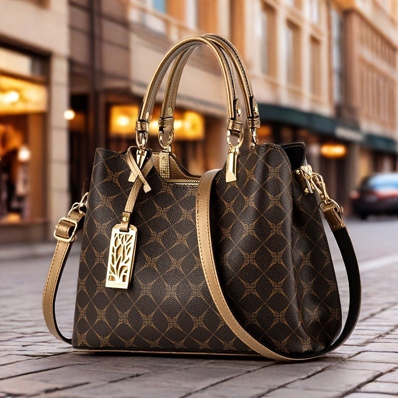 Womens High-Quality Top-Grain Genuine Leather Handbag