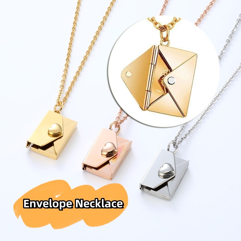 Envelope Letter Necklace
