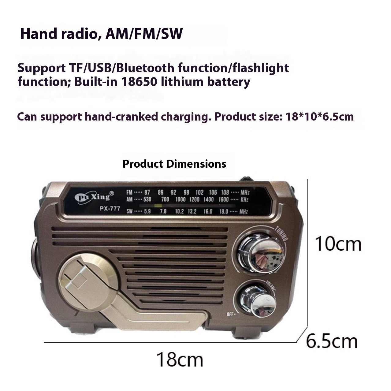 Emergency Hand Crank Radio