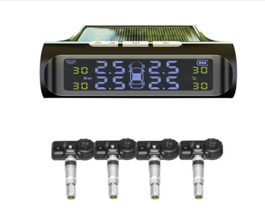 Solar Power Car Tire Pressure Monitoring Tool
