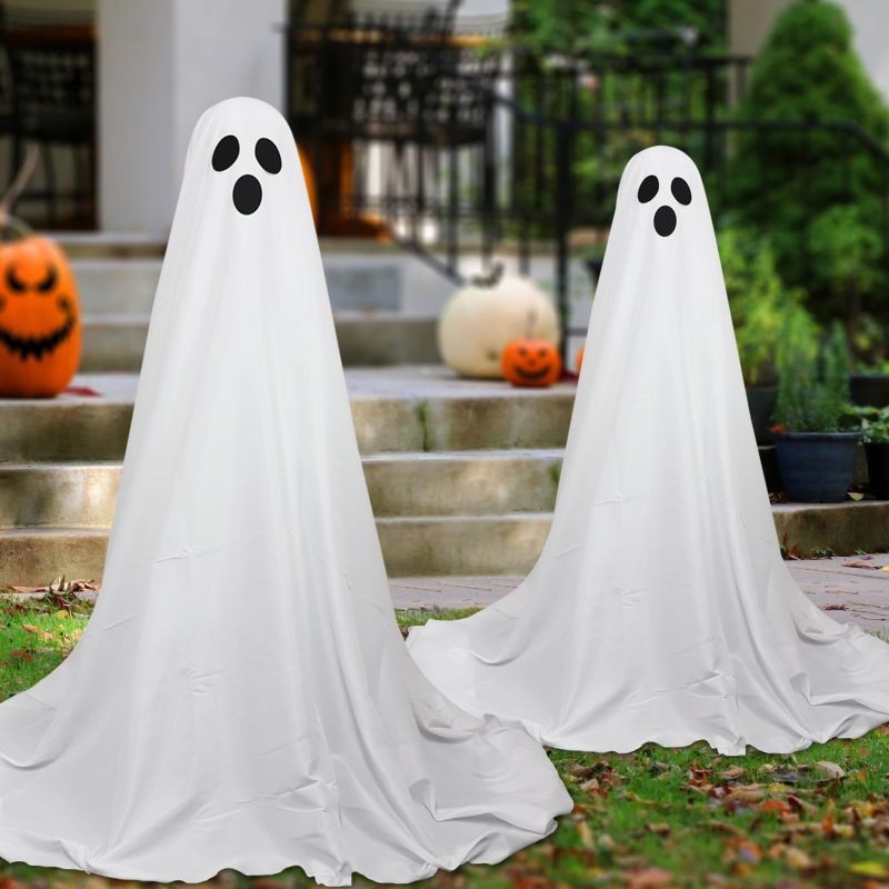 Light-Up Spooky Standing Ghosts with LED Light