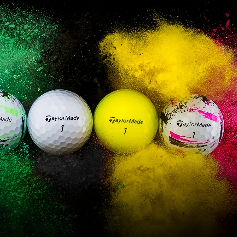 12pcs TaylorMade SpeedSoft Ink PNK GLB White/Pink Golf Balls