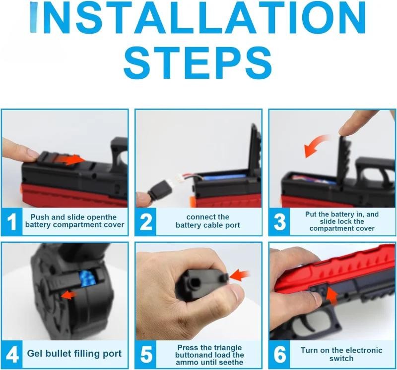 Glock 17 Toy Gel Ball Blaster with Drum