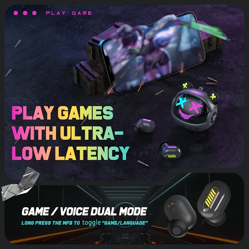 ONIKUMA T20 Wireless In-Ear Music Gaming Headphones