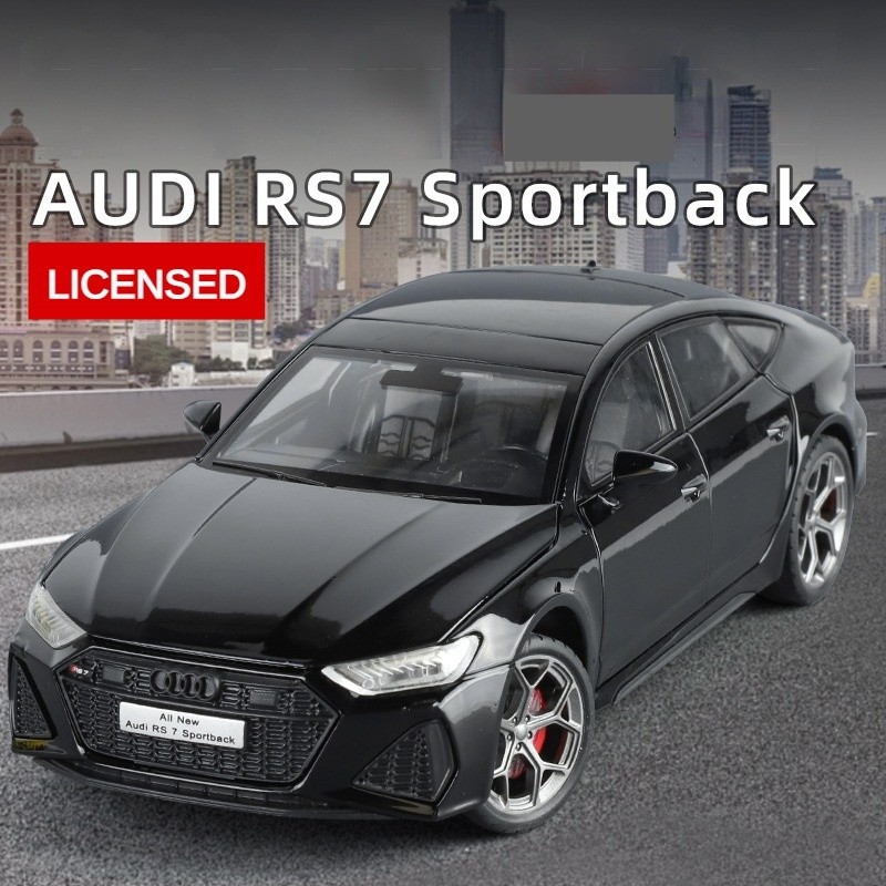 1/24 Audi RS7 Zinc Alloy Fully Open Racing Car Model with Sound and Light