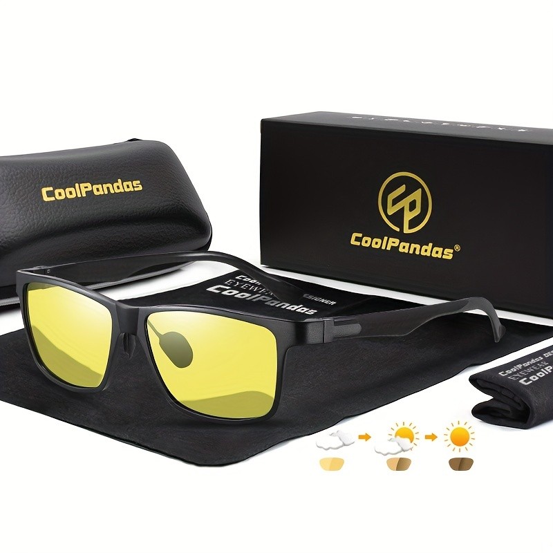 High-Quality Square Photochromic Sunglasses