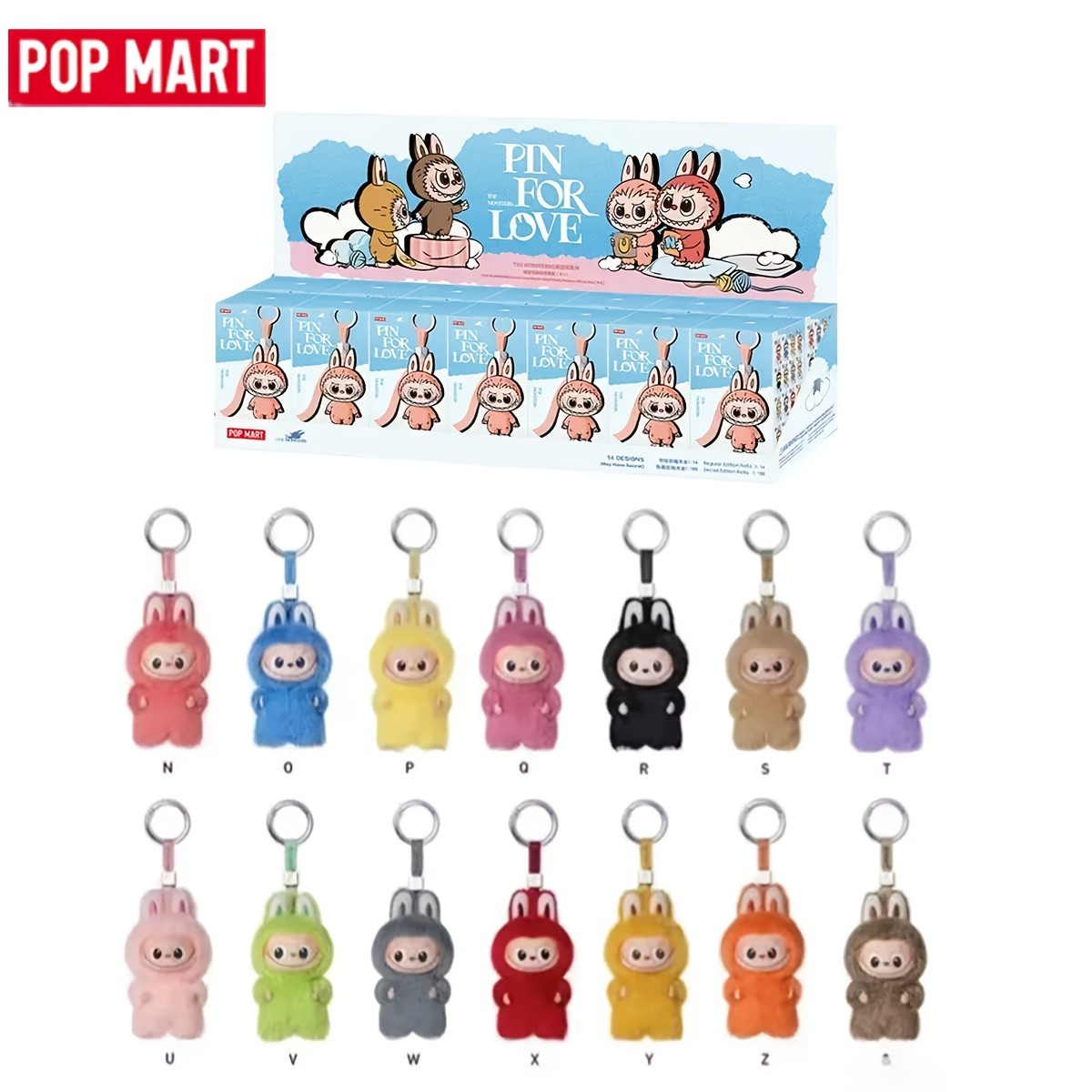 POP MART THE MONSTERS Labubu PIN for LOVE Series Mystery Box