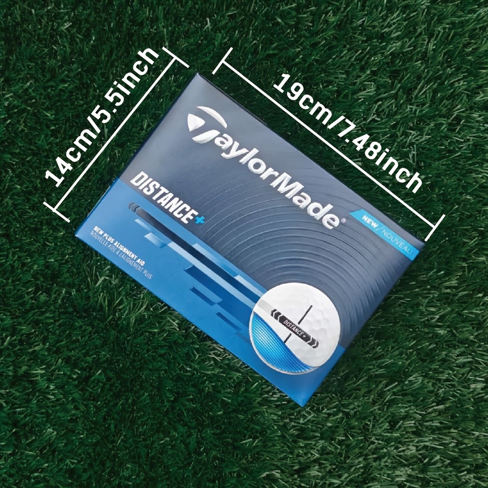 12-Pack of TAYLORMADE Distance+ Golf Balls  Maximum Distance and Optimal Performance for Golfers