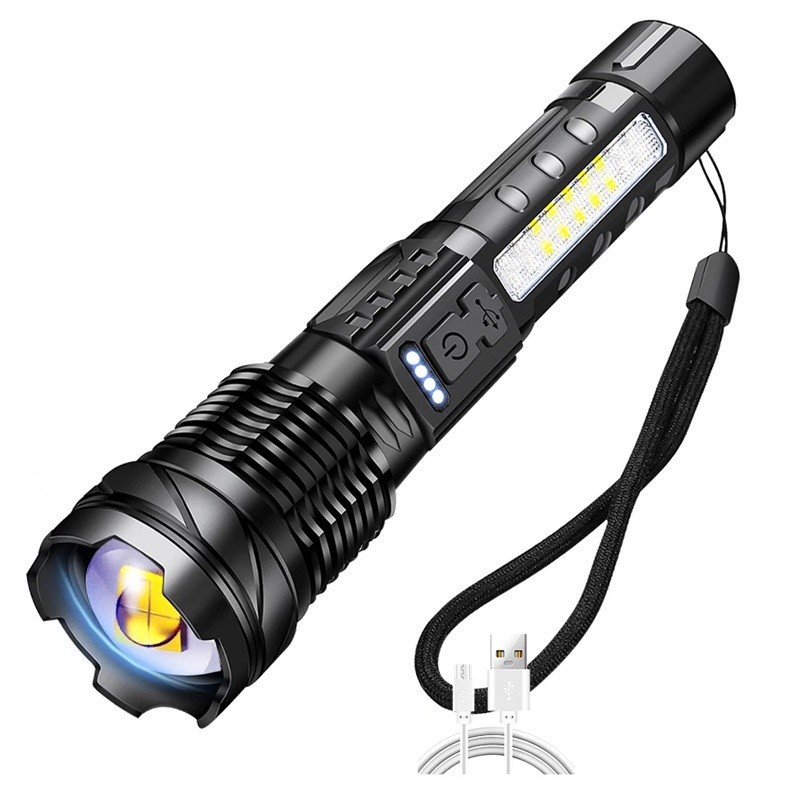 High Power Tactical LED Emergency Warnings Flashlight Light